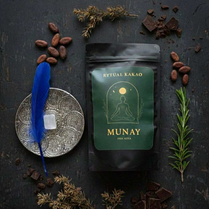 Zestaw Munay z selenitem i piórkiem